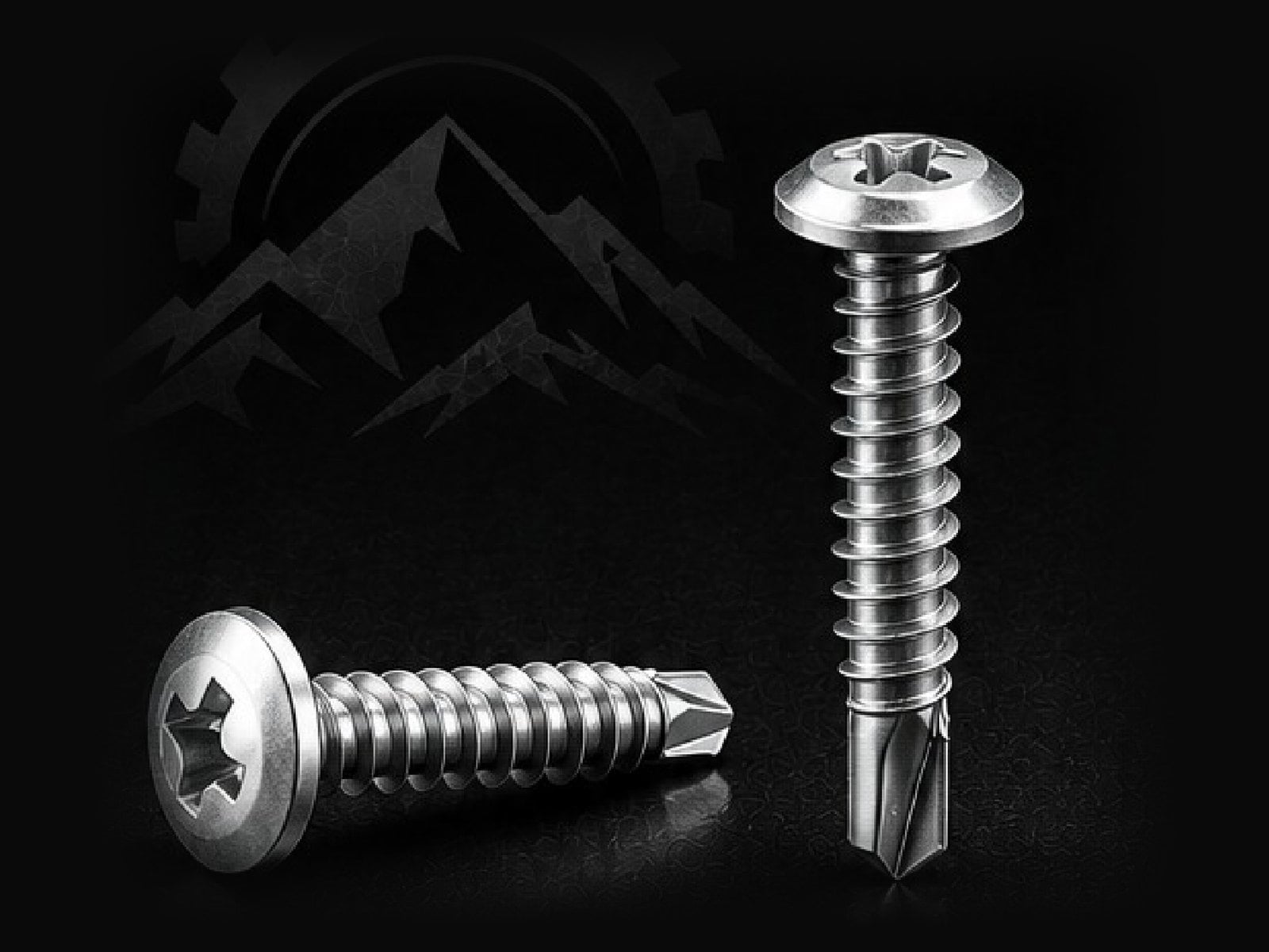 Tool Berg zinc plated modified truss head self-drilling screws