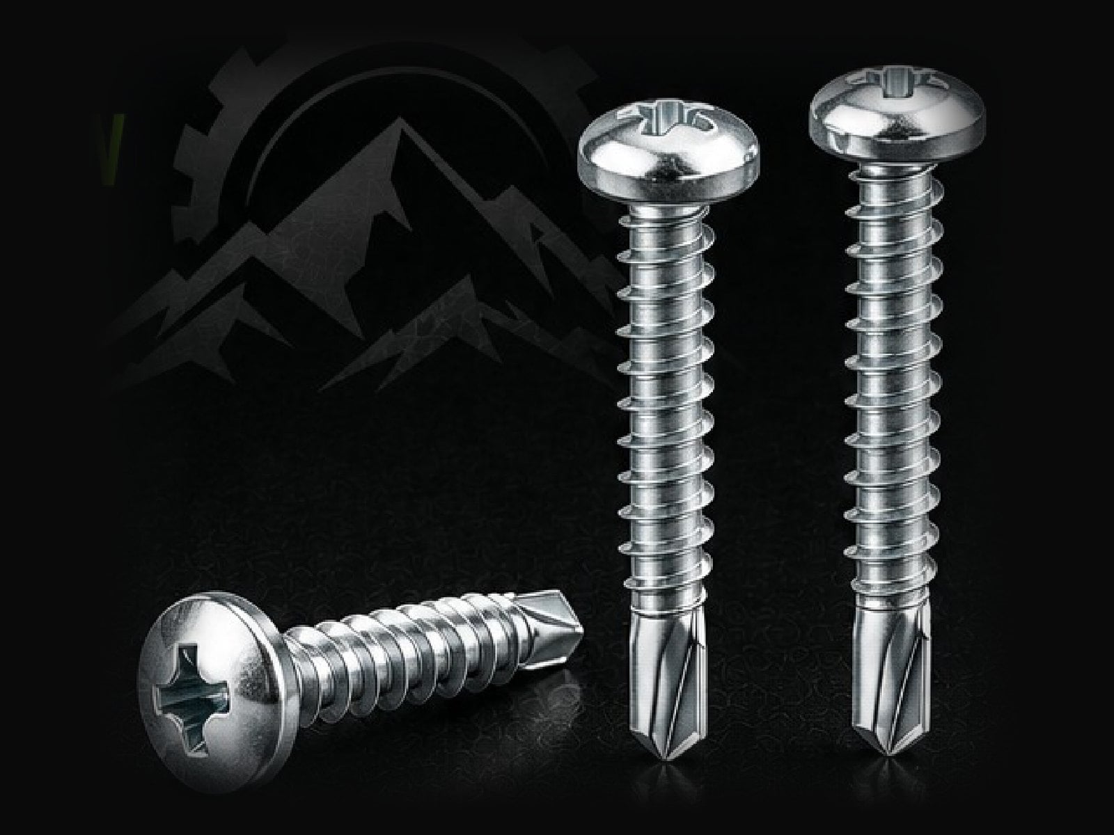 Tool Berg zinc plated pan head self-drilling screws