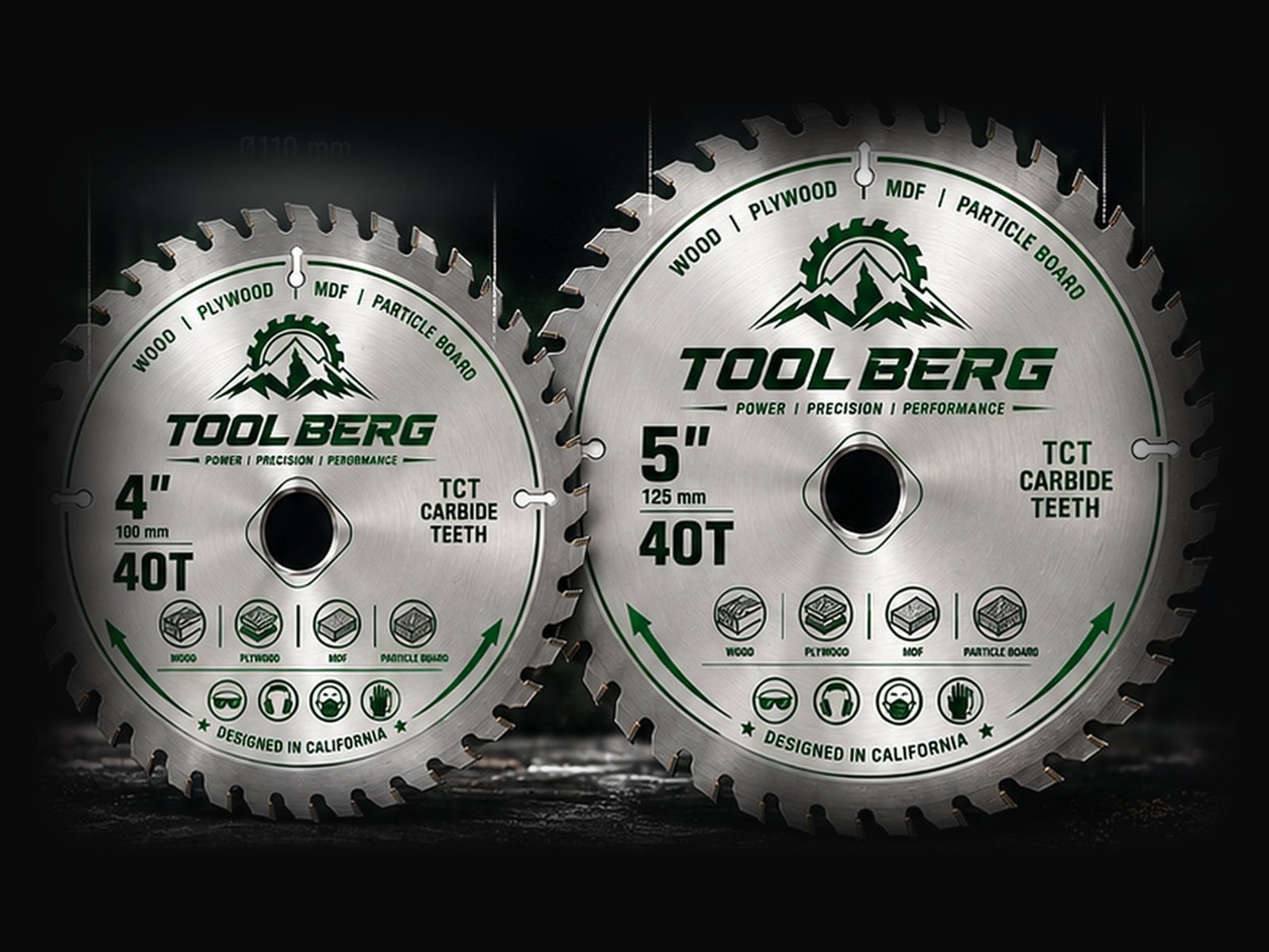 4 inch and 5 inch 40-tooth TCT circular saw blades