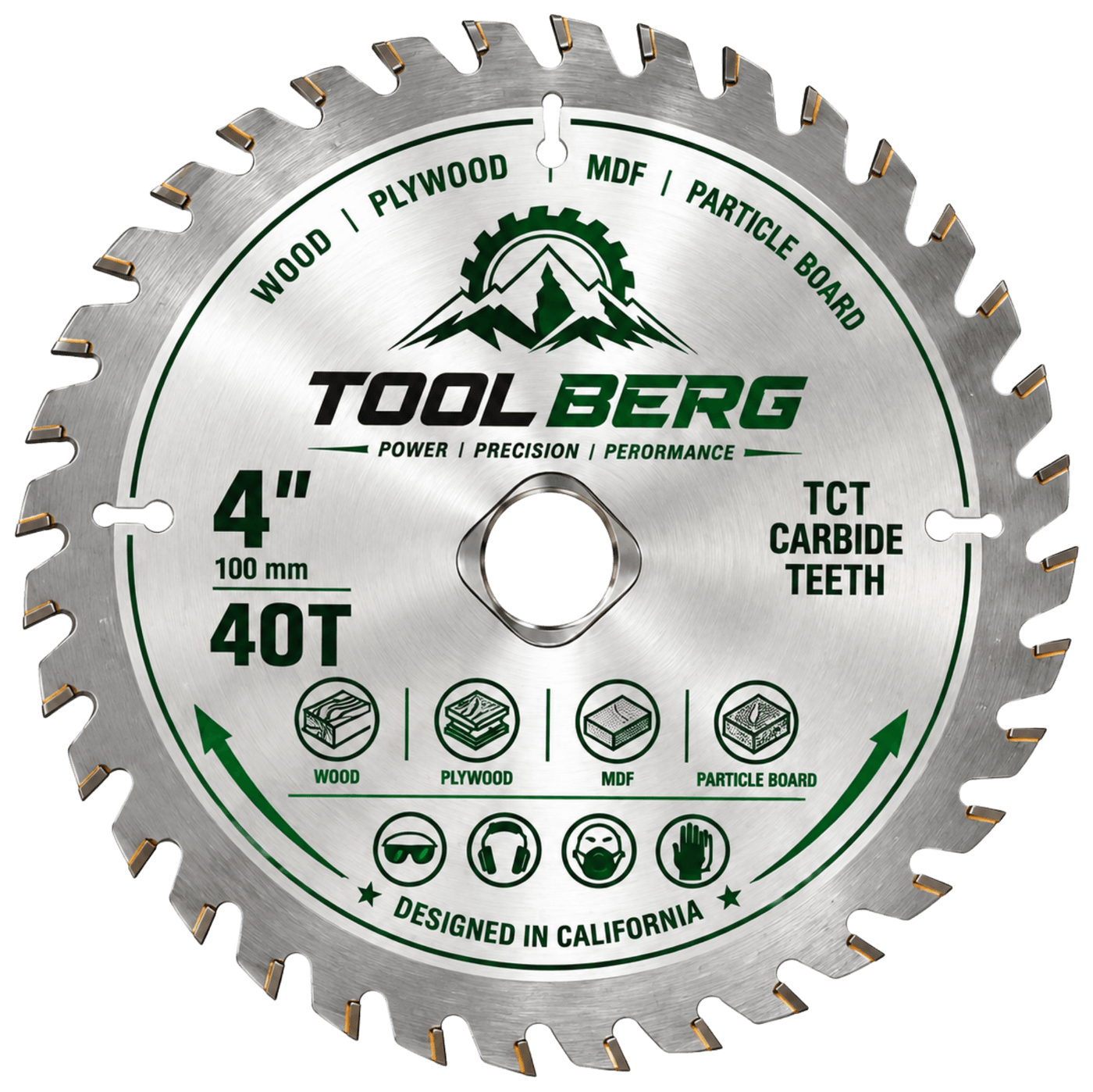 Tool Berg 4" 40T TCT circular saw blade
